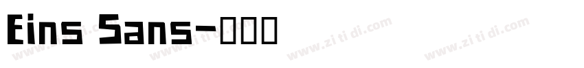 Eins Sans字体转换